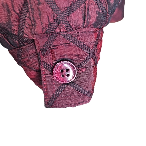 Erin London blazer, burgandy, light weight jacket, Petite large - Picture 5 of 8